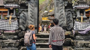 Mengabadikan Pura Gunung Kawi di Tampaksiring, Gianyar, BaliFoto: Adi Fida Rahman/detikINET