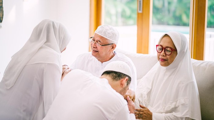 Ilustrasi keluarga muslim