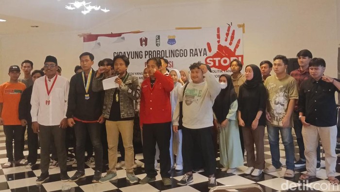 Mahasiswa di Probolinggo Raya deklarasi Stop Politik Uang di pilkada