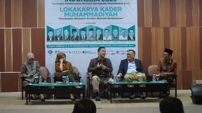 (Foto: Dokumentasi Muhammadiyah : Caption Foto: Soetrisno Bachir dalam  acara business forum pengusaha Muhammadiyah, yang diadakan di Jakarta Kamis (21/11/2024 ).