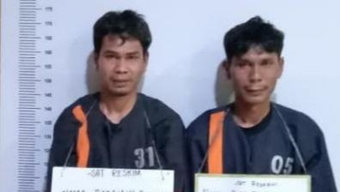 Pelaku saat diamankan petugas kepolisian. (Foto: Dok. Polda Sumut).
