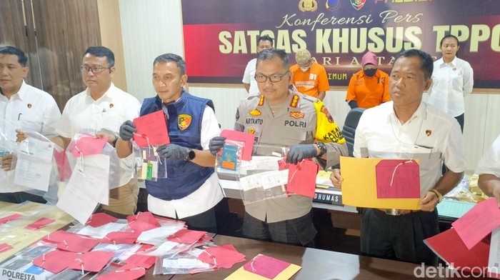 Polda Jateng saat rilis kasus TPPO, Jumat (22/11/2024).