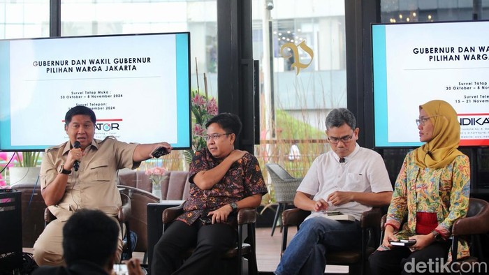 Pramono-Rano Unggul Versi Survei Indikator Survei Indikator Politik Indonesia merilis hasil survei elektabilitas cagub dan cawagub Pilkada Jakarta 2024. Hasilnya, Pramono-Rano lebih unggul dibanding dua paslon lainnya.