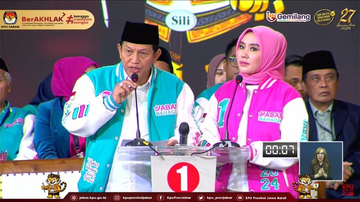 Debat Publik Pamungkas Pilgub Jabar 2024 di Bogor