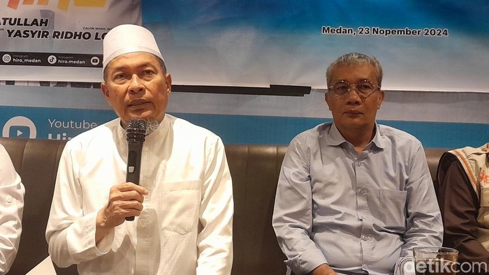 Hidayatullah dan Yasyir Ridho Loebis (HIRO) saat memberikan keterangan kepada wartawan (Nizar Aldi/detikcom)