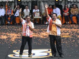Saat Baju Oranye Mendominasi Kampanye Akbar Pramono-Rano
