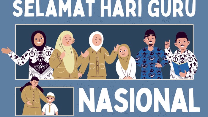 Kartu Ucapan Hari Guru Nasional.