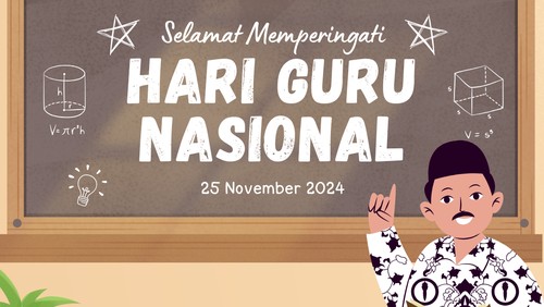 Kartu Ucapan Hari Guru Nasional.