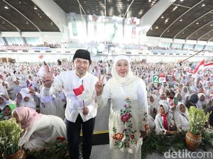 Quick Count Charta Politika 51%: Khofifah 58,47%, Risma 32,99%, Luluk 9,09%
