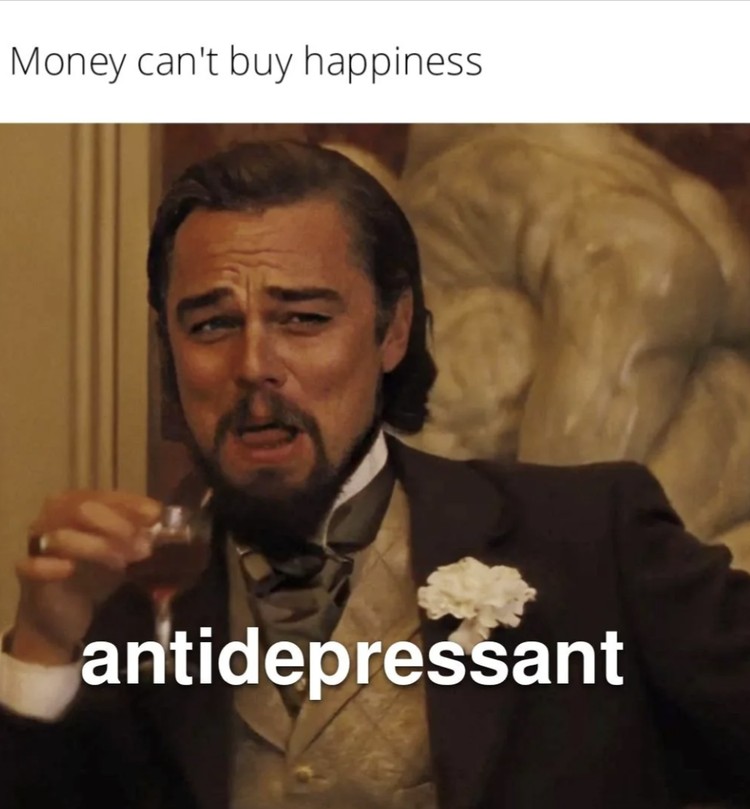 Meme Kocak Money Cant Buy Happiness, Setuju atau Nggak? Kamu orang yang setuju ungkapan uang tidak bisa membeli kebahagiaan atau sebaliknya? Coba tulis di kolom komentar.