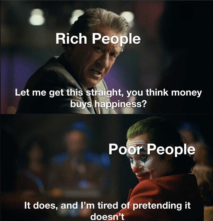 Meme Kocak Money Cant Buy Happiness, Setuju atau Nggak? Kamu orang yang setuju ungkapan uang tidak bisa membeli kebahagiaan atau sebaliknya? Coba tulis di kolom komentar.