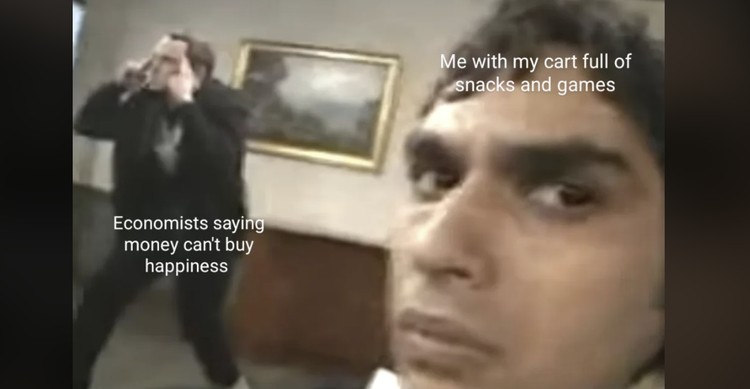 Meme Kocak Money Cant Buy Happiness, Setuju atau Nggak? Kamu orang yang setuju ungkapan uang tidak bisa membeli kebahagiaan atau sebaliknya? Coba tulis di kolom komentar.