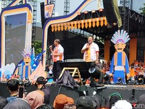 Video: Pramono Sapa Ketum dan Pendiri Jakmania di Momen Kampanye Akbar