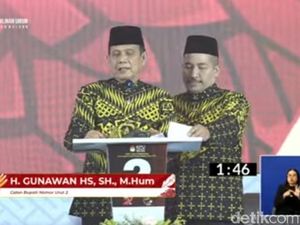 Paslon GUS Tutup Debat Pilbup Malang Dengan Kampanyekan Khofifah-Emil