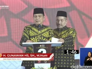 Paslon GUS Tutup Debat Pilbup Malang Dengan Kampanyekan Khofifah-Emil