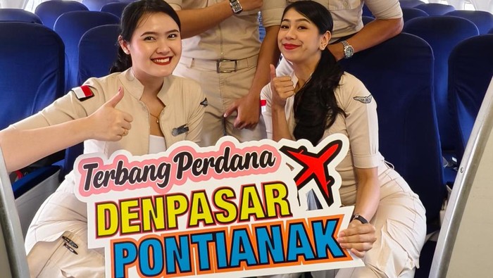 Penerbangan Perdana Super Air Jet Denpasar-Pontianak