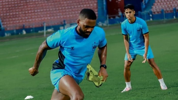 Penyerang PSIS, Evandro Brandao sudah bergabung bersama tim melawan Persik Kediri. Foto diunggah Sabtu (23/11/2024).