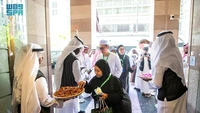 Rombongan pertama tamu Raja Salman tiba di Bandara Internasional Pangeran Mohammed bin Abdulaziz, Madinah pada Kamis (21/11/2024) waktu setempat. Foto: Saudi Press Agency
