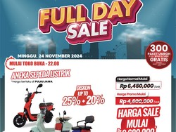 Berburu Sepeda Listrik di Transmart Full Day Sale, Diskon Hingga 45%