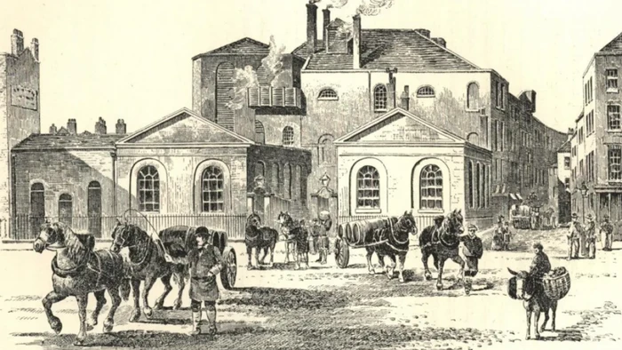 Kota London, Inggris, pada 1814 dibanjiri miras alias minuman keras.