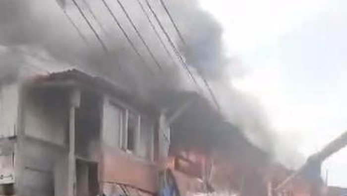 Kebakaran di Jatinegara (dok. X @humasjakfire)