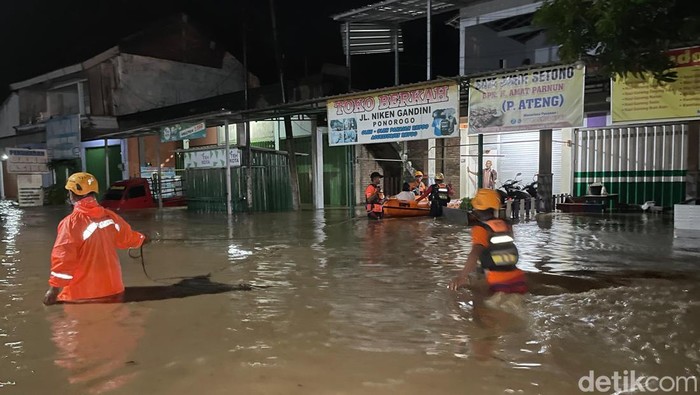 Kelurahan Singosaren saat kebanjiran
