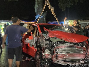 Satu Korban Tabrakan Beruntun di Sukabumi Tewas