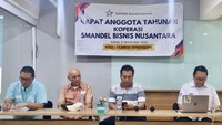 RAT KSBN yang digelar pada Jumat 21 November 2024 di MULA by Galeria, Cilandak memilih Novian Amrah Putra (Jovi) sebagai Ketua untuk periode 2024-2029. Foto: (Dokumentasi Koperasi Smandela Jakarta)