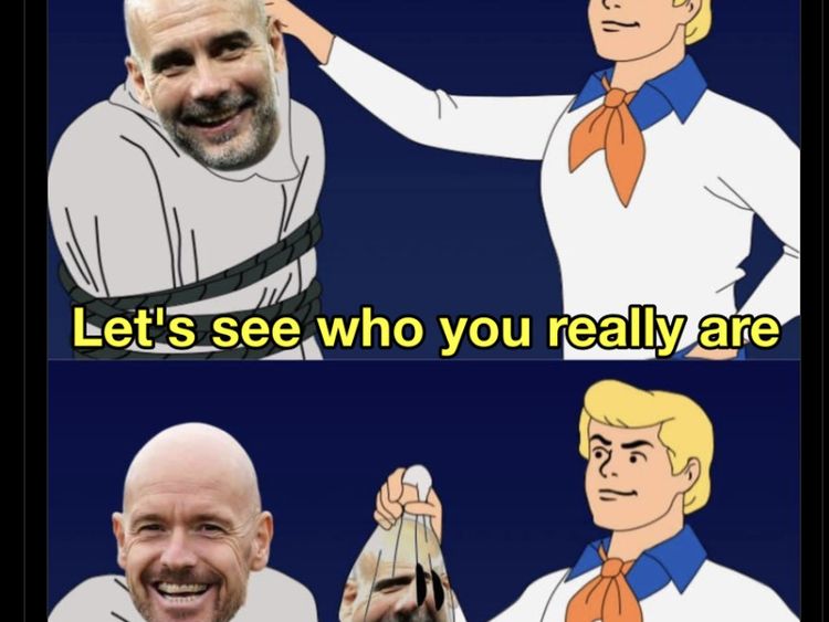 Meme Man City Kalah Lagi, Guardiola Diledek Kerasukan Ten Hag
