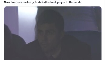 Sejak Rodri absen, City sering kalah. Foto: X.com