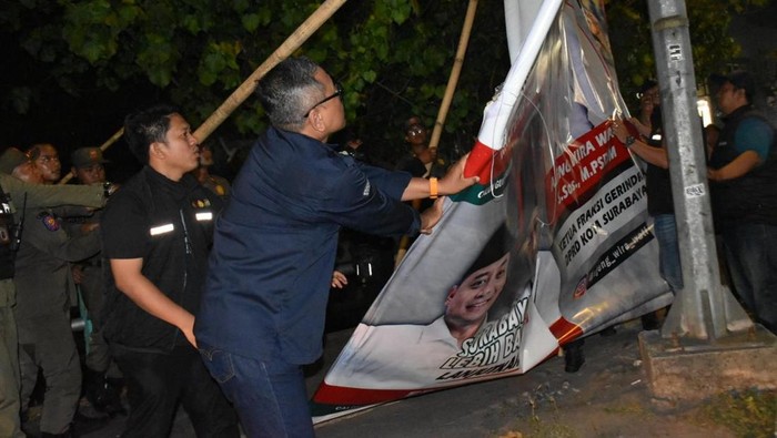 Seluruh APK di Surabaya Dicopot Saat Masa Tenang, Target Tuntas Hari Ini