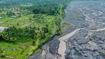 Tanggul Penahan Banjir Lahar Hujan Gunung Semeru Rusak