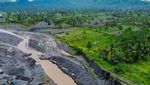 Tanggul Penahan Banjir Lahar Hujan Gunung Semeru Rusak