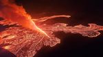 Detik-detik Gunung Berapi Islandia Meletus Semburkan Lava