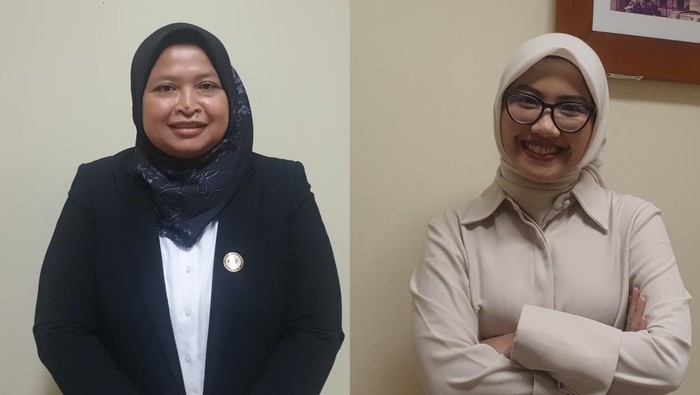 Kepala Pusat Riset Kebijakan Publik Badan Riset dan Inovasi Nasional (BRIN), Yanuar F Wismayanti PhD (kiri) dan Awardee LPDP 2022 Fathia Fairuza (kanan) tanggapi soal lulusan LPDP tak harus pulang ke Indonesia. Begini katanya.
