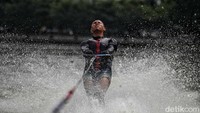 Head coach Ski Air Febrianto Kadir menargetkan menang di Sea Games dan World Champs.