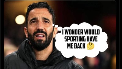 Meme Amorim Sudah Pusing Latih MU... Padahal Baru Satu Laga!