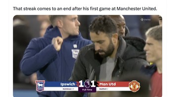 Di Sporting CP, Amorim menang terus, kini tidak lagi di Liga Inggris. Foto: X.com