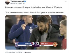 Meme Ruben Amorim Ternyata Ten Hag yang Menyamar