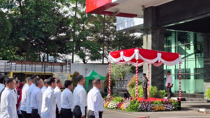 Pelantikan gugus tugas sengketa Pilkada 2024 di MK (Belia/detikcom)