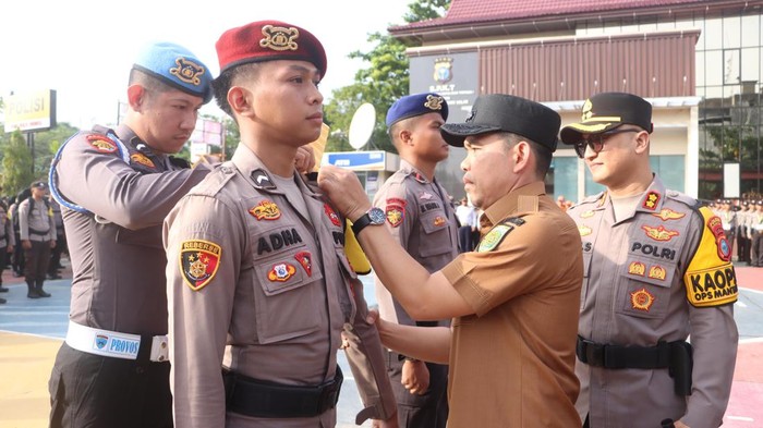 Pelepasan personel (Foto: Dok Humas Polres Inhil)