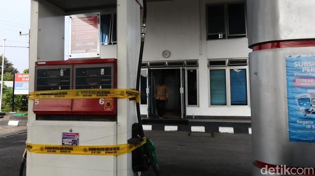 SPBU di Jakal Sleman disegel.
