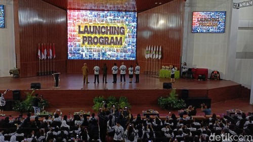Suasana di Auditorium Undana Kupang, NTT dalam momen Hari Guru, Senin (25/11/2024).