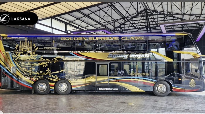 Bus double decker terbaru PO Agung Sejati