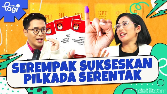 Detik Pagi edisi Rabu, 27 November 2024 membahas Serempak Sukseskan Pilkada Serentak