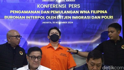 Ditjen Imigrasi Pulangkan Buronan Interpol Asal Filipina