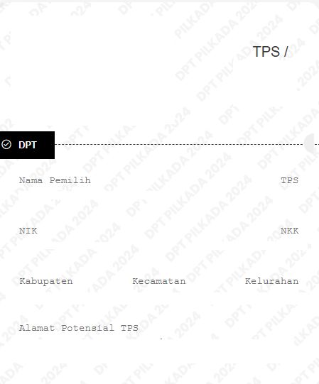 DPT Pilkada 2024