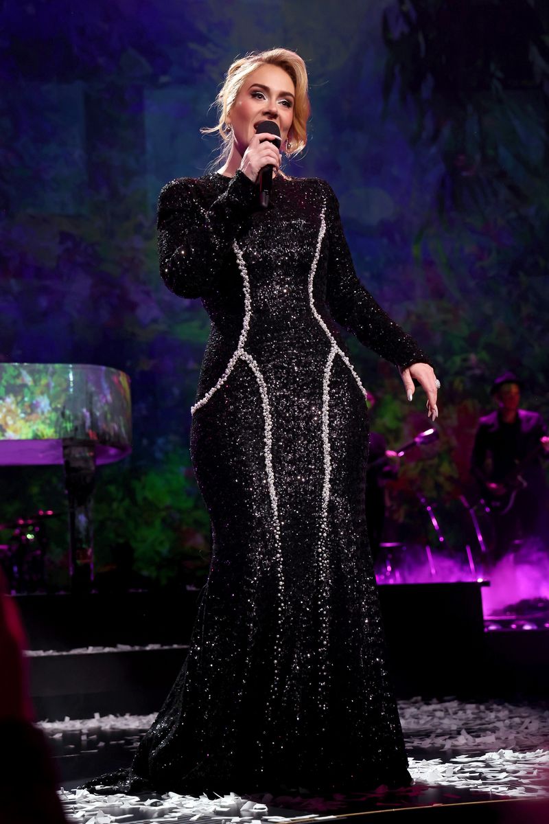 LAS VEGAS, NEVADA - JANUARY 26: (Exclusive Coverage) Adele performs onstage during 