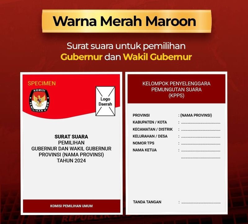 Kenali Surat Suara Pilkada 2024