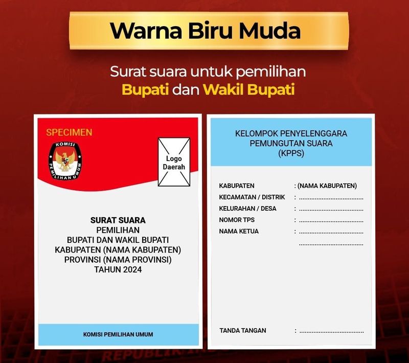 Kenali Surat Suara Pilkada 2024